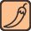 Medium hot peppers icon